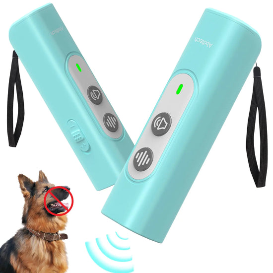 Abdtech Anti Barking Device for Dogs - Dog Bark Deterrent Devices for Stopping Bad Dog Behavior - Ultrasonic Dog Bark Deterrent Refuse to Shout and Slap - Best Anti Barking Device Rechargeable（Blue）